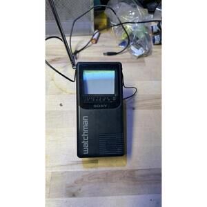Sony Watchman FD-230 Portable TV VHF/UHF Vintage Untested 1994